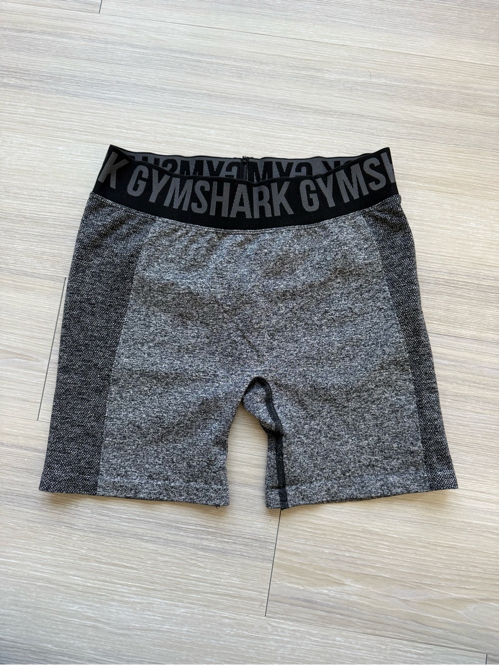 Gymshark Womens Black & Gray Seamless Athletic Shorts
